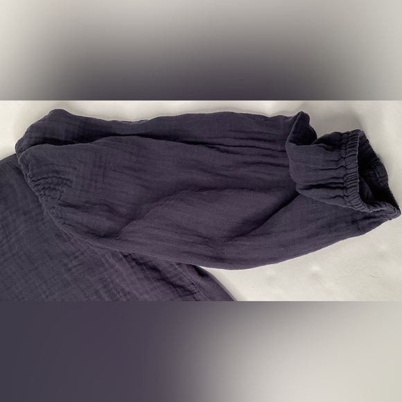 Velvet label long sleeve blue cotton top - Picture 7 of 11